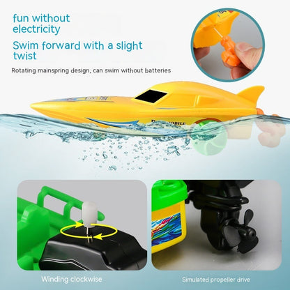 Baby Color Cognition Yacht Speedboat Sailing Motor Boat Summer Water Bath Toys