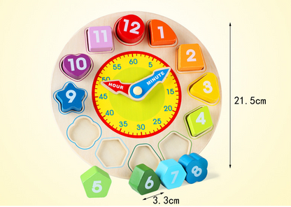 Educational Wooden Digital Clock Beads