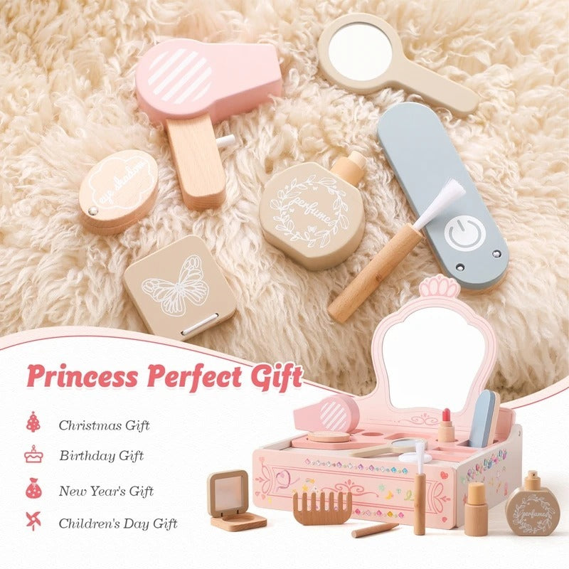 Nordic Style Girl Princess Play House Makeup Toys