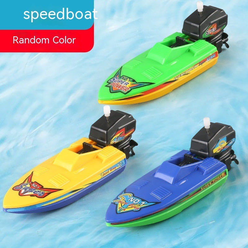 Baby Color Cognition Yacht Speedboat Sailing Motor Boat Summer Water Bath Toys