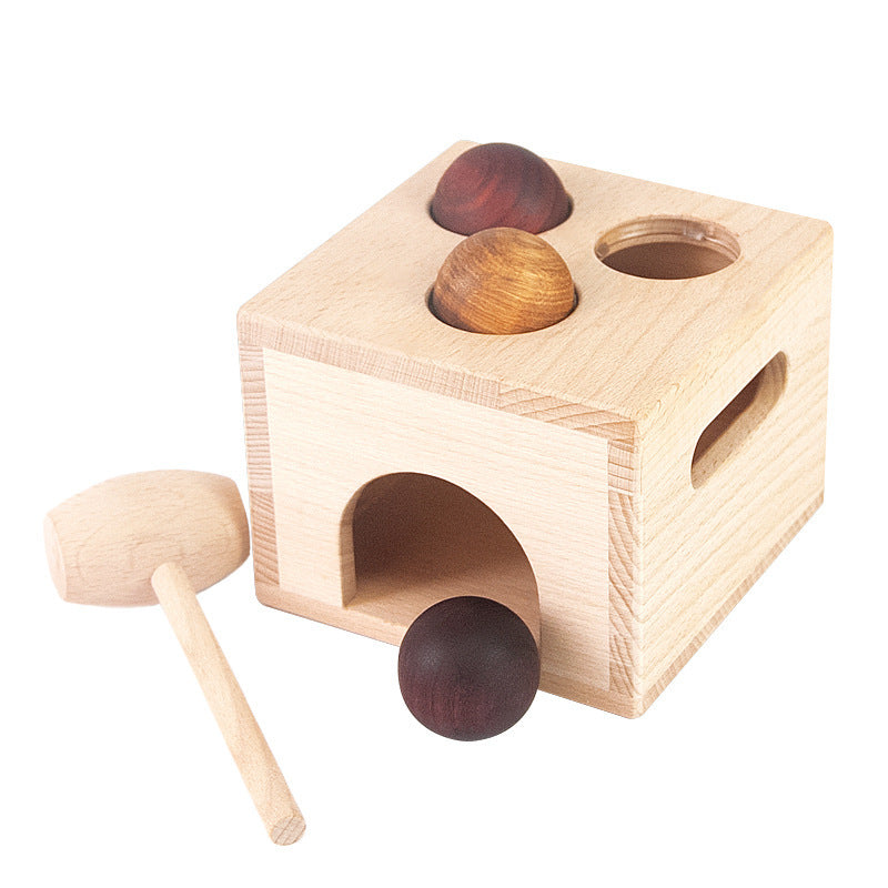 Children's Montessori Early Education Wooden Knock Ball Educational Toys