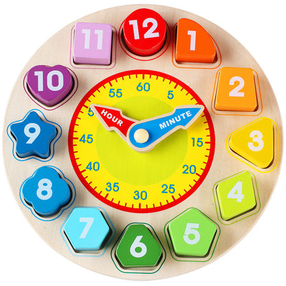 Educational Wooden Digital Clock Beads