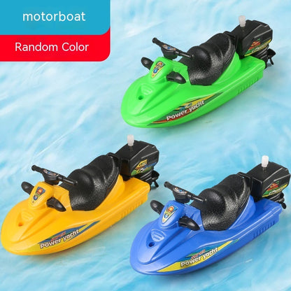 Baby Color Cognition Yacht Speedboat Sailing Motor Boat Summer Water Bath Toys