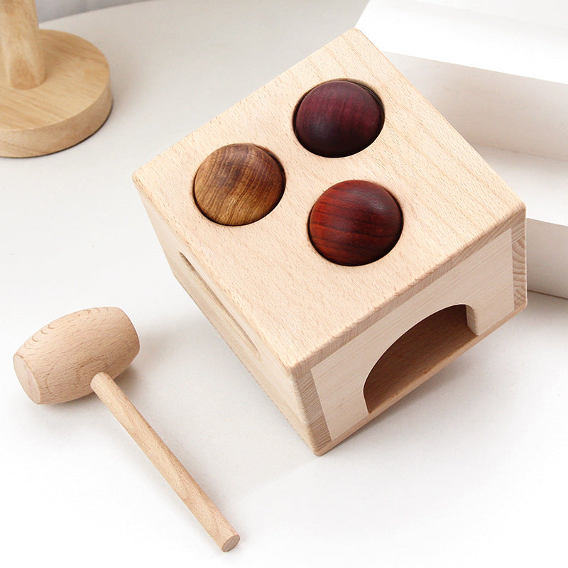 Children's Montessori Early Education Wooden Knock Ball Educational Toys